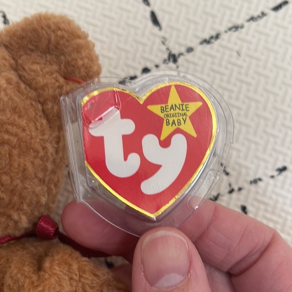 Curly Ty Beanie Baby, vintage, 90s toys, tag errors curly bear, collectible - Picture 4 of 7